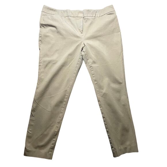 New York & Company 7th Avenue Design Studio Beige Ankle Pants - Size 18 *** - Picture 1 of 6